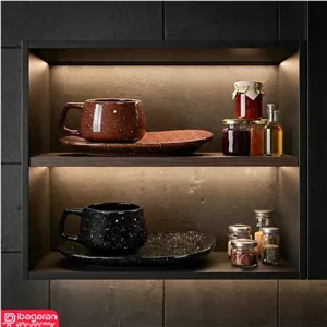 فنجان لاته خوری زیره دار ماربل