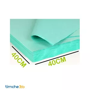 کاغذ کرپ بسته بندی استریل رنک سبز و آبی 40×40 سانت