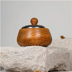 قندان چوب و مس