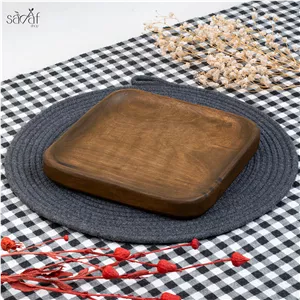 زیر دستی سرو مربع دست ساز گردو صدف (یک عددی)