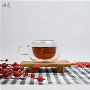 فنجان پیرکس دوجداره 200 سی سی(یک عددی)