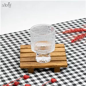 ظرف دسر  بستنی پایه دار شیاردار(یک عددی)