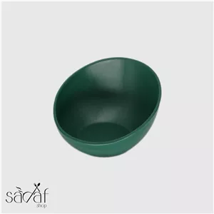 ظرف پیش غذا کج ملامین سبز ( یک عددی)