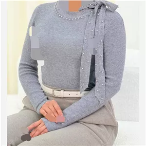بلوز گپ مجلسی گره ای وارداتی زنانه 