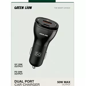 فندکی GLC-5 Green Lion Dual Port Car Charger 50W Max