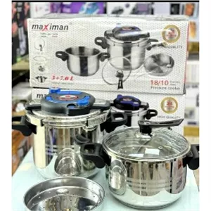 زودپز کلیپسی تایمر دار ماکسیما 5و 7 لیتری دو قلو