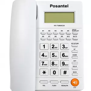 تلفن رومیزی پوزانتل مدل KX-T5800CID با قابلیت Caller ID و اسپیکر