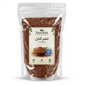 تخم کتان ارگانیک (سرشار از امگا 3 و فیبر گیاهی، گوارش و سلامت قلب) 