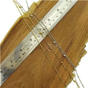 زنجیرخلخال استیل رنگ ثابت (متری)