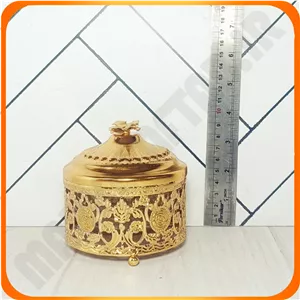 قندان گرد طلایی رز زومبا