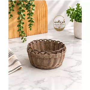 سبد دست ساز پلاستیکی کاربردی نان و میوه