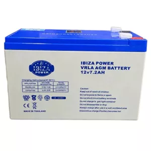 باتری UPS با ولتاژ 12 ولت و شدت جریان 7.2 آمپرساعت ایبیزا مدل 12V-7A-ER