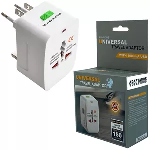 تبدیل برق 3 به 2 همه کاره + 2 پورت USB مدل SH-207