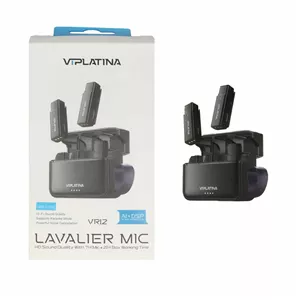 میکروفون بی سیم VIPLATINA Type-C مدل VR12 - مشکی (گارانتی 18 ماه تعویض نیکان همراه)