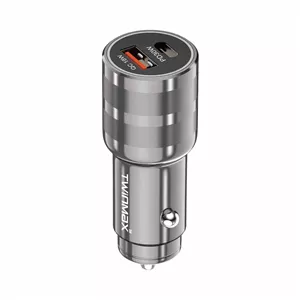 شارژر فندکی PD و فست دو پورت TwinMax مدل MX-28 48W - مشکی
