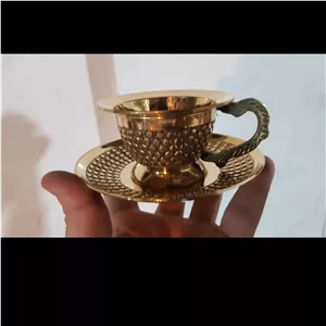 فنجان و نعلبکی برنزی طرح خاص