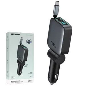 شارژر فندکی گرین لاین Green Lion مدل GNRT72WCHRGY توان 72 وات