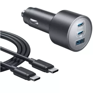 شارژر فندکی انکر Anker مدل B2737HA1 دارای 3 پورت و توان 167.5 وات