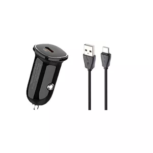 شارژر فندکی 30 وات الدینیو مدل LD-C106 به همراه کابل تبدیل USB-C
