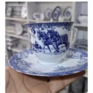فنجان نعلبکی 12پارچه چینی زرین طرح ویلیچ 