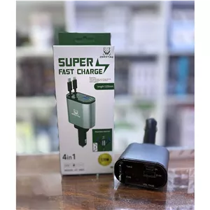 فندکی فست کابل جمع شونده 1متری تایپ سی و لایتنینگ 