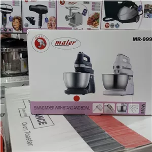 همزن کاسه دار برقی مایر اصل آلمان با کاسه استیل چرخشی و توان 550 وات مدل MR-999