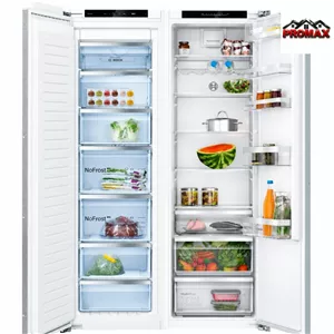 یخچال فریزر دوقلو توکار بوش KIR81AFD0M- GIN81AEE0M