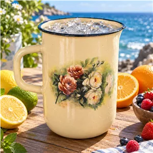 پارچ 2 لیتری لعابی روس رز سبز 7722