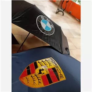 چتر تاشو اتوماتیک مارک دار 10 فنره دو رویه دسته استیل