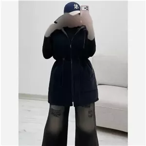 پافر سیلیکونی ضدآب آستردار مشکی سایز فری 38 تا 48