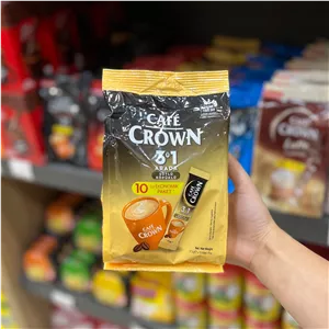 قهوه فوری شیری و کف دار 10 عددی کافه کراون