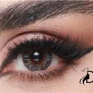 لنز چشم بیوتی شماره 11 کد مدل HJ310 رنگ طوسی عسلی روشن رگه دار