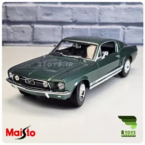 ماکت فورد موستانگ جی تی 1967 فست بک سبز تیره مایستو(Ford Mustang GTA Maisto) 