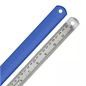 خطکش فلزی 30 سانتیمتری (12 اینچ) ضخامت 1 میلیمتر