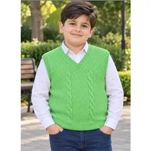 جلیقه دست بافت قد 50