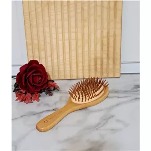 برس چوبی گرد بامبو سایز بزرگ