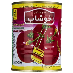 کنسرو رب گوجه فرنگی خوشاب مقدار 800 گرم 12 عددی