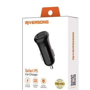 شارژر فندکی 10 وات دو پورت ریورسانگ مدل Safari P5 CC41C
