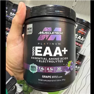 پودر آمینو ای ای ای پلاس (EAA) پلاتینیوم ماسل تک 376 گرم MuscleTech Platinum 100 EAA with Electrolytes