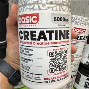پودر کراتین مونوهیدرات میکرونایز بیسیک ساپلمنتس 300 گرم Basic Supplements Creatine Monohydrate 300g