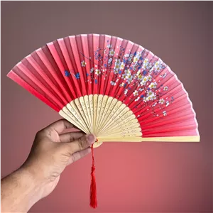 بادبزن کوچک دسته چوبی برند Nature - خرید مستقیم از منطقه آزاد چابهار