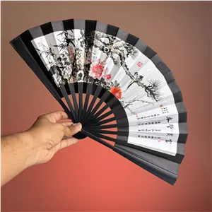 بادبزن بزرگ دسته پلاستیکی برند Chinese Text - خرید مستقیم از منطقه آزاد چابهار