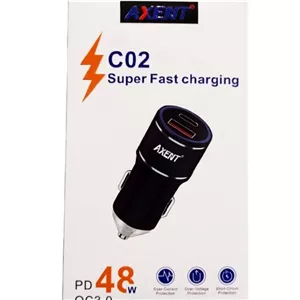 فندکی سوپر فست شارژ فلزی AXENT 48W