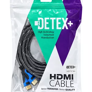 کابل HDMI سه متری DETEX HDTV روکش کنفی برزنتی