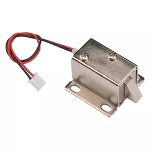 قفل الکترونیکی درب 12 ولتی مدل زبانه ای کوچک سایز 27X27X18mm