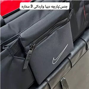 ساک ورزشی سه کاره کوله شو خارجی تفکیکی جنس پارچه دیبا وارداتی