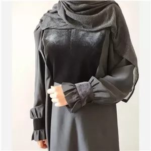 مانتو عبا مدل یسنا جنس کرپ سوپر الیزه دارای زیپ شیردهی و بند تنظیم سایز 38 تا 48