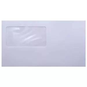 پاکت نامه ملخی پنجره دار بسته 100 عددی