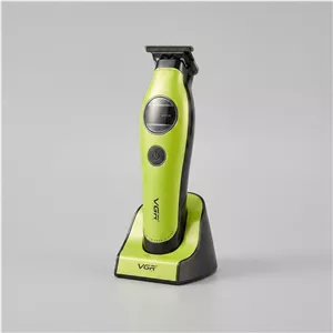 ماشین اصلاح موی صورت شارژی وی جی ار مدل V-880 T با تیغه سرامیکی خودتیز شونده، طراحی ارگونومیک، قابلیت شارژ سریع و اصل...