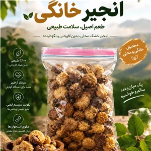 انجیر خشک زاگرس بدون واسطه (بسته نیمکیلویی)